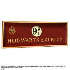 HARRY POTTER Plaque Poudlard express quai 9 3/4