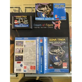 SEGA retro gaming gEnesis MEGADRIVE star trek deep space nine crossroads of time boite / notice