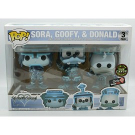 FUNKO POP! Vinyl figurine Kingdom Hearts Sora Goofy & Donald Tron costumes GameStop
