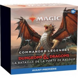 Magic the Gathering 6 Booster Commander Légendes la bataille de la Porte de Baldur Pack d'Avant Première Français