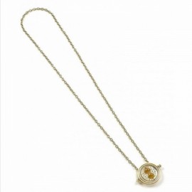 Harry Potter - Pendentif et collier Spinning Time Turner (plaque or)