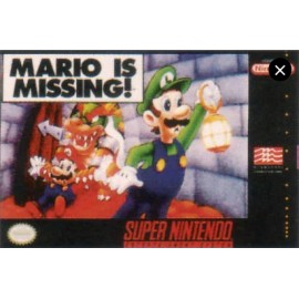 retro gaming jeu video occasion super nintendo : Mario is Missing !