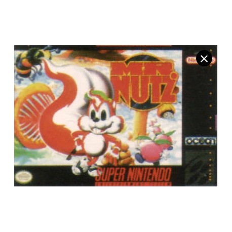 retro gaming jeu video occasion super nintendo : Mr. Nutz