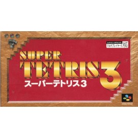 retro gaming jeu video occasion super famicom : super tetris 3