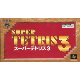 retro gaming jeu video occasion super famicom : super tetris 3