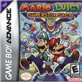 retro gaming jeu video game boy advance : mario luigi superstar saga