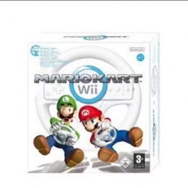 retro gaming jeu video WII : Mario Kart volant inclus