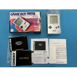console nintendo game boy pocket grise boite + notice