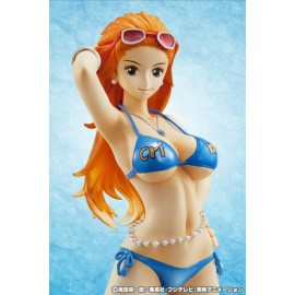 MEGAHOUSE OFFICIEL POP Sailing Again Nami Limited Crimin + guide book one piece